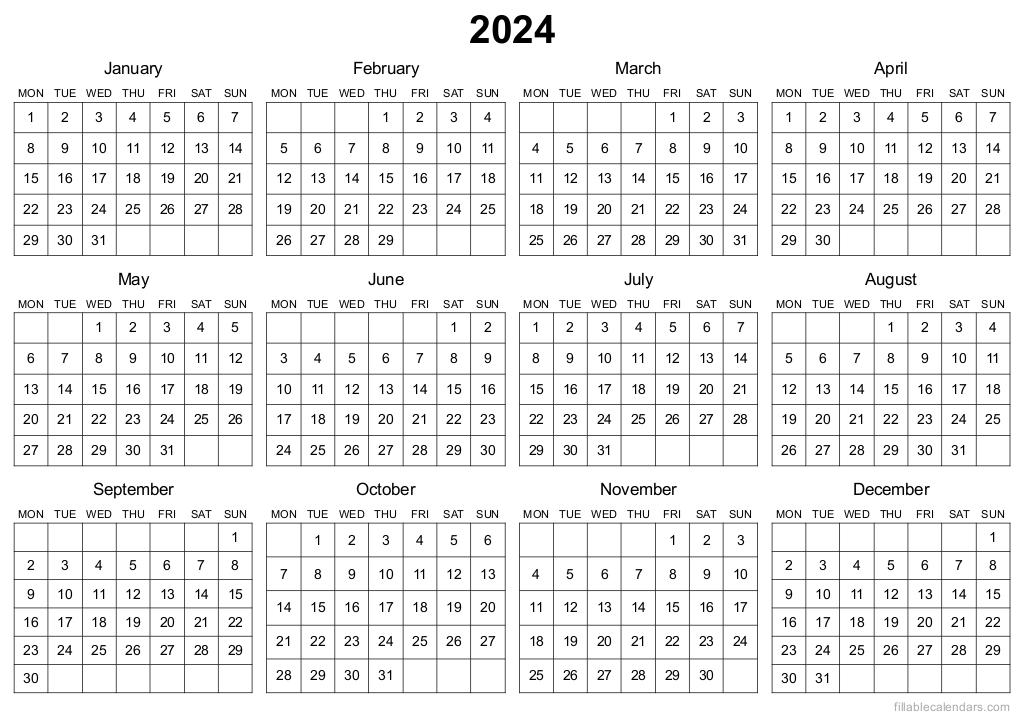 yearly 2025 calendar