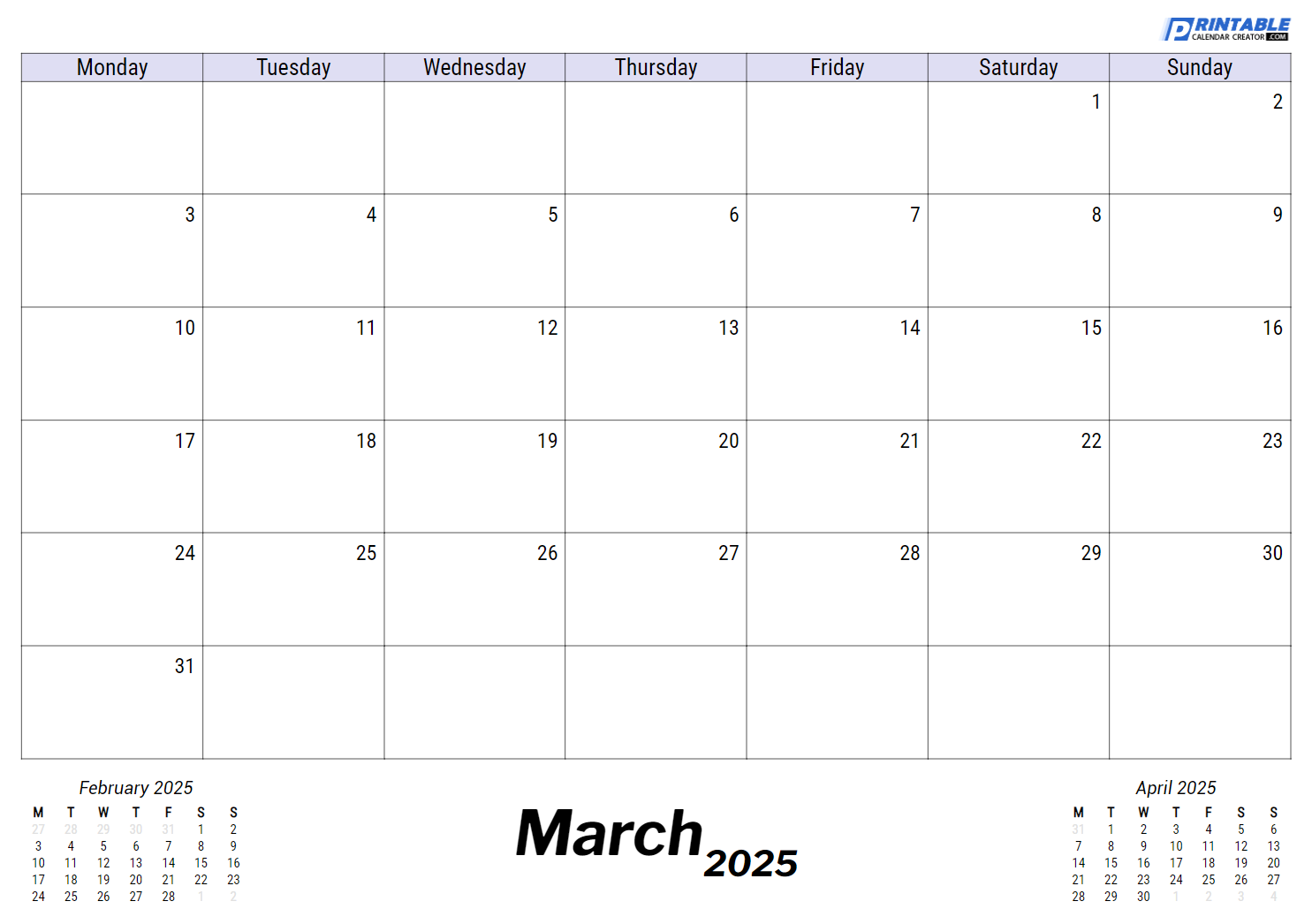 May 2025 Calendar Printable May 2025 Calendar Printable